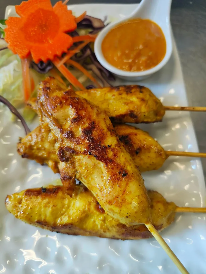 Skewers served at Chokdee Thai Cuisine